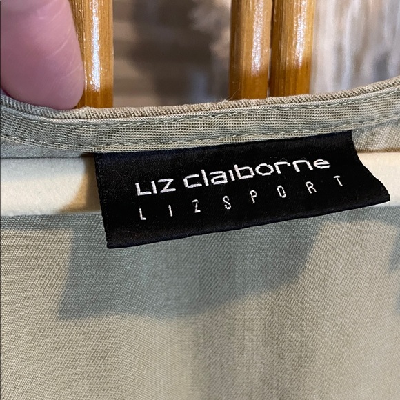 Liz Claiborne Olive Sleeveless Maxi Dress - Picture 3 of 7